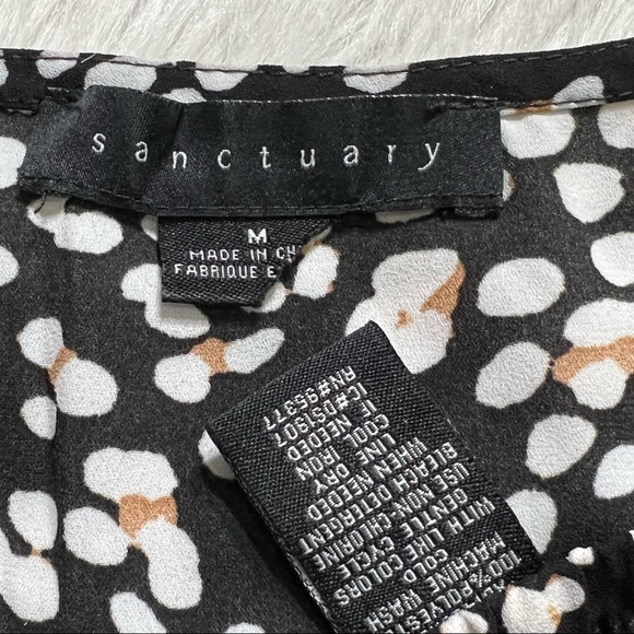 SOLD-Sanctuary Leopard Print Surplice Faux Wrap Blouse - Picture 9 of 10